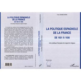 POLITIQUE ESPAGNOLE DE LA FRANCE DE 1931 A 1936 Ebook PDF