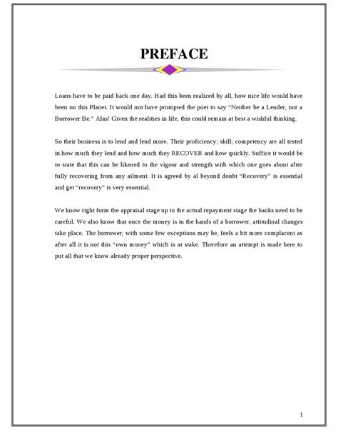 PREFACE SAMPLE FOR SCHOOL PROJECT Ebook Epub