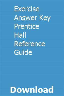 PRENTICE HALL ANSWER KEYS Ebook Doc