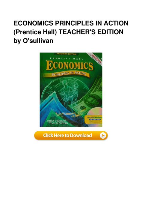 PRENTICE HALL ECONOMICS PRINCIPLES ACTION WORKBOOK ANSWERS Ebook PDF