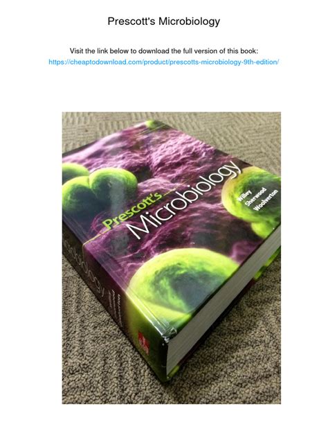 PRESCOTT MICROBIOLOGY 9TH EDITION FREE DOWNLOAD Ebook Epub