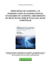 PRINCIPLES OF AUDITING 18TH EDITION ANSWERS Ebook Kindle Editon