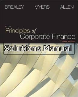 PRINCIPLES OF CORPORATE FINANCE SOLUTIONS MANUAL 10TH Ebook Doc