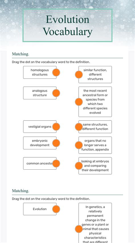 PRINCIPLES OF EVOLUTION VOCABULARY PRACTICE ANSWER KEY Ebook PDF