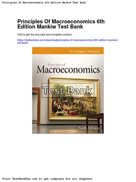 PRINCIPLES OF MACROECONOMICS 6TH EDITION TEST BANK Ebook PDF