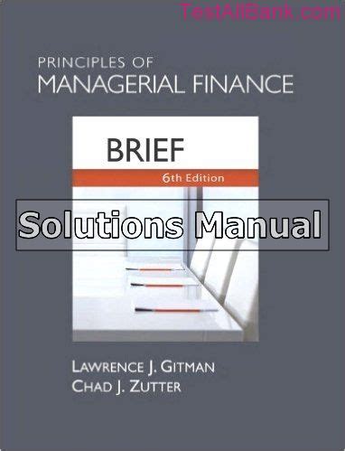 PRINCIPLES OF MANAGERIAL FINANCE BRIEF 6TH EDITION Ebook PDF