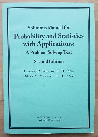 PROBABILITY AND STATISTICS WITH APPLICATIONS A PROBLEM SOLVING TEXT FREE DO WNLOAD Ebook PDF