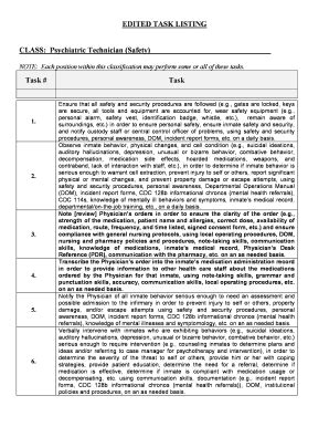 PSYCHIATRIC TECHNICIAN (SAFETY) - California PDF Epub