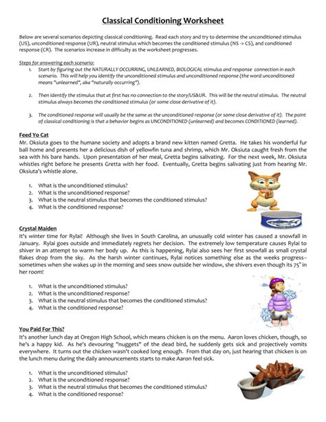 PSYCHSIM 5 CLASSICAL CONDITIONING WORKSHEET ANSWERS Ebook PDF