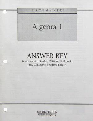 Pacemaker Algebra 1 Ch 13 Answers PDF
