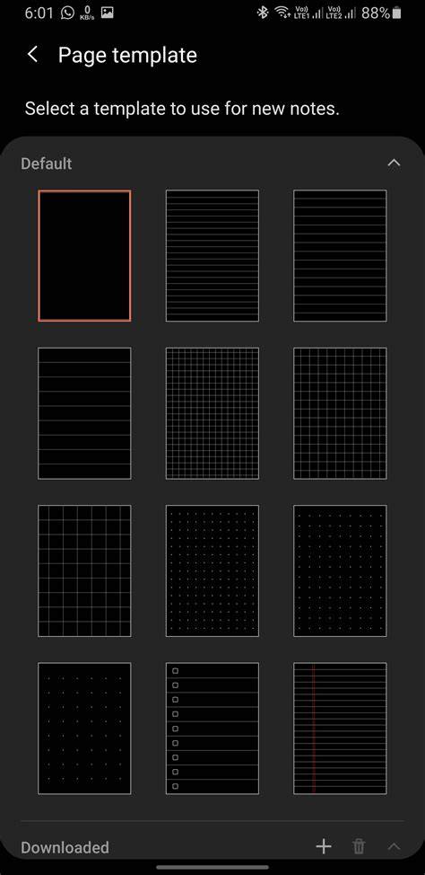 Page Template For Samsung Notes Free Download
