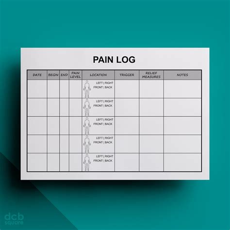 Pain Log Template