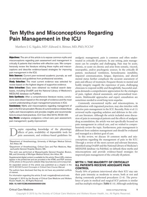 Pain Points: Unraveling the Myths and Misconceptions