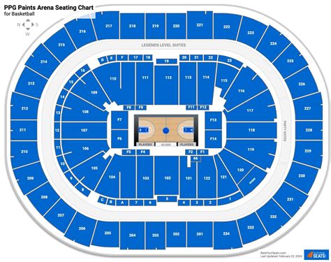 Paints Arena Seating Chart