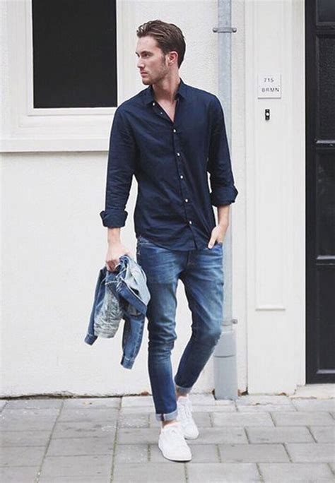 Pair the shirt with a pair of jeans for a casual look.