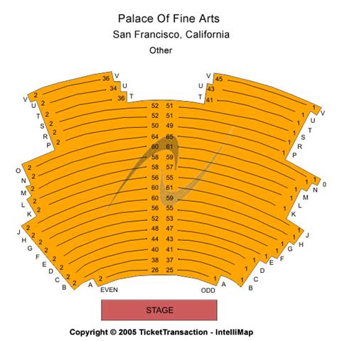 Palace Of Fine Arts Seating Chart