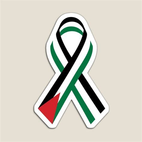 Palestinian Colors Ribbon Pin: A Meaningful Symbol of Solidarity and Support