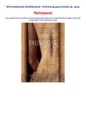 Palimpsest Ebook Doc