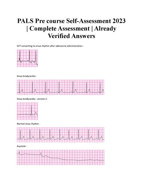 Pals Precourse Self Assessment Answers Kindle Editon