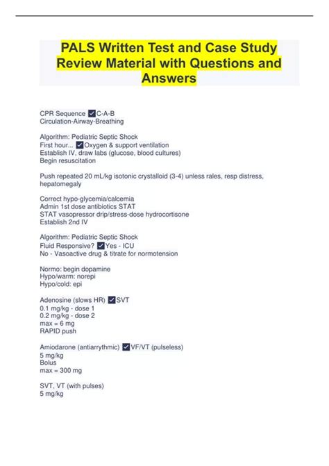 Pals Written Test And Answers 2013 Ebook Epub