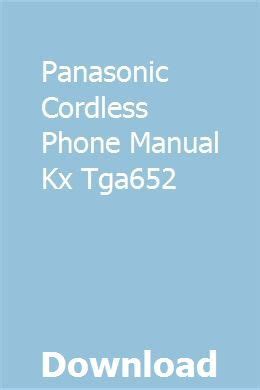 Panasonic Model Kx Tga652 User Manual - Manualware Com - Panasonic Kx-tga652 Manual Ebook PDF