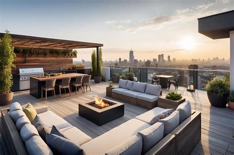 Panoramic Rooftop Terrace: