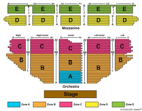 Pantages Theatre Los Angeles CA Seating Chart in High Definition