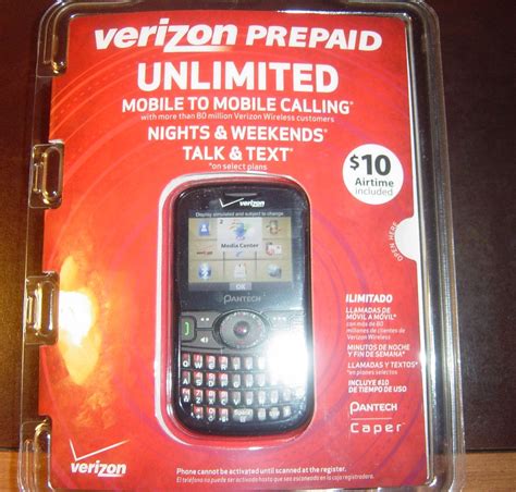 Pantech Caper Prepaid Verizon Wrleless Kindle Editon