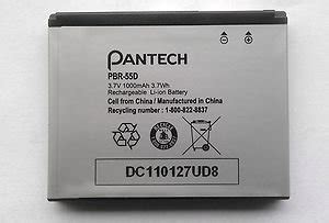 Pantech Pursuit Standard Battery PBR 55D PDF