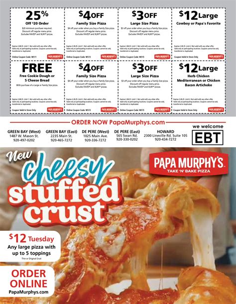 Papa Murphy's Coupon Printable