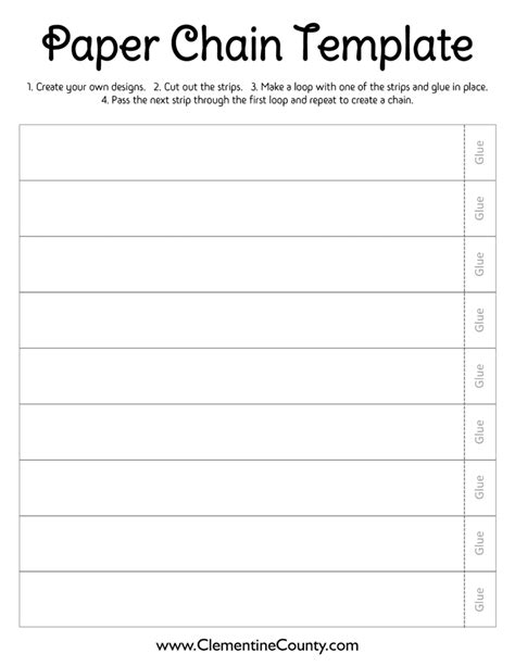 Paper Chain Template