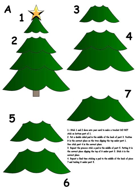 Paper Christmas Tree Template