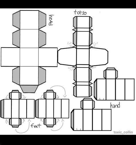 Paper Craft Character Template