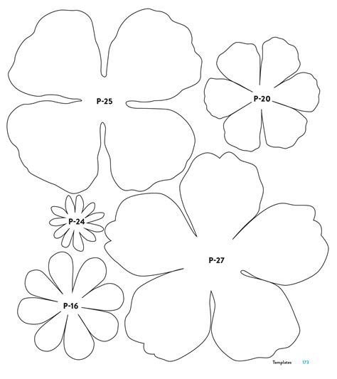Paper Flower Templates To Print