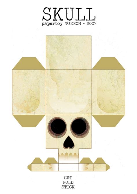 Paper Skull Template