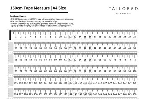 Paper Tape Measure Printable