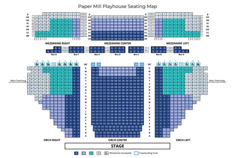 Papermill Playhouse Seating Chart