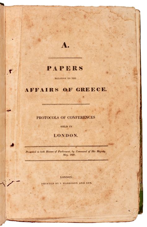 Papers Relative to the Affaires of Greece PDF