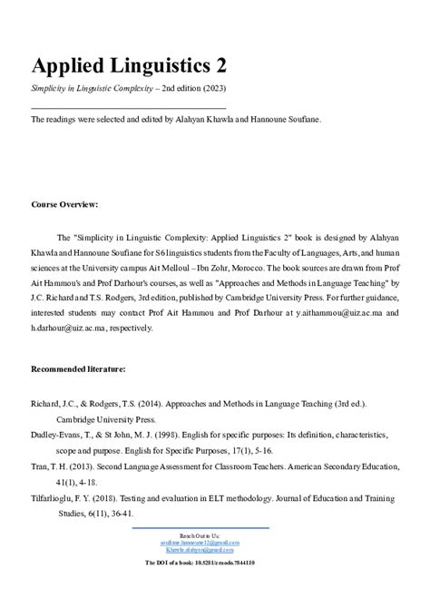 Papers in Applied Linguistic II Doc