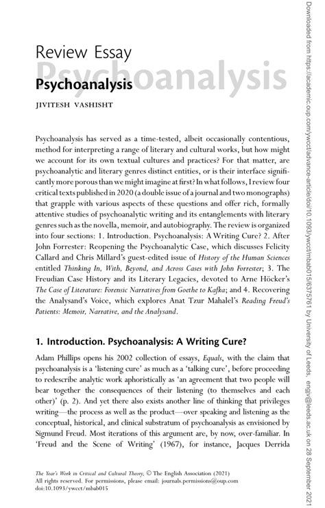 Papers on Psychoanalysis PDF