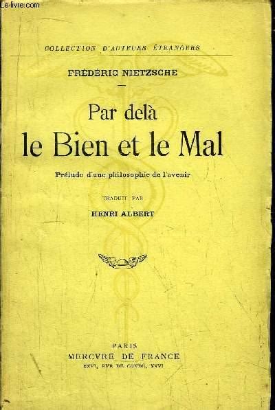 Par delà le bien et le mal French Edition Kindle Editon