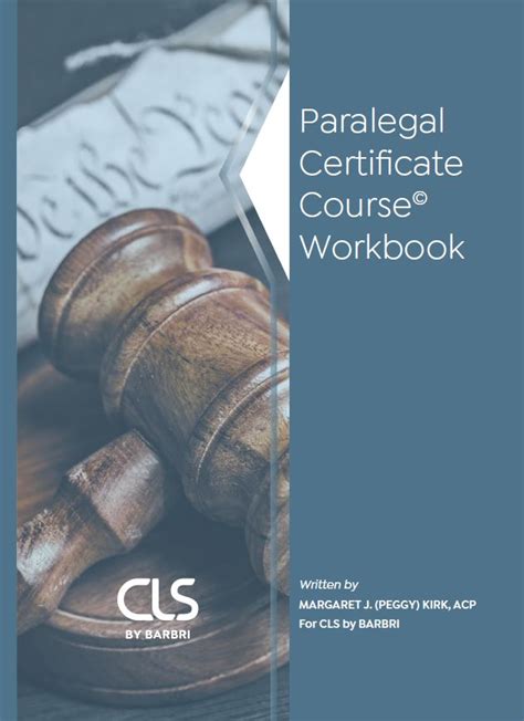 Paralegal Certificate Course Workbook Pdf PDF