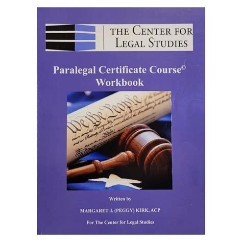 Paralegal Certificate Course Workbook Pdf PDF