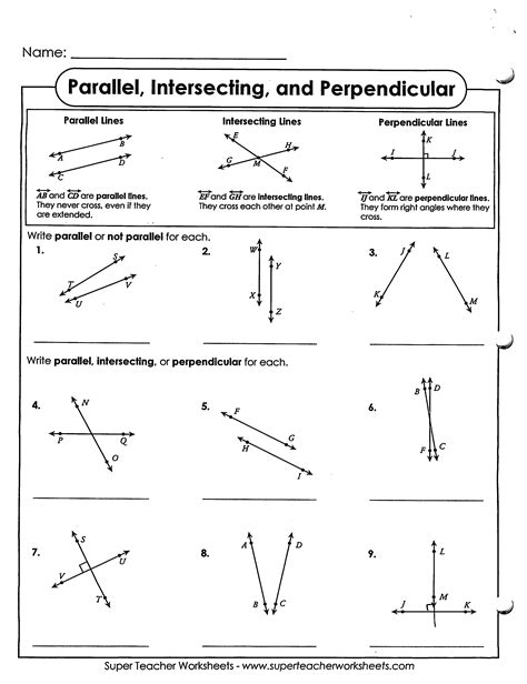 Parallel And Perpendicular Lines Answer Key Reader