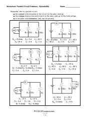 Parallel Circuit Problems Episode 904 Answers Reader