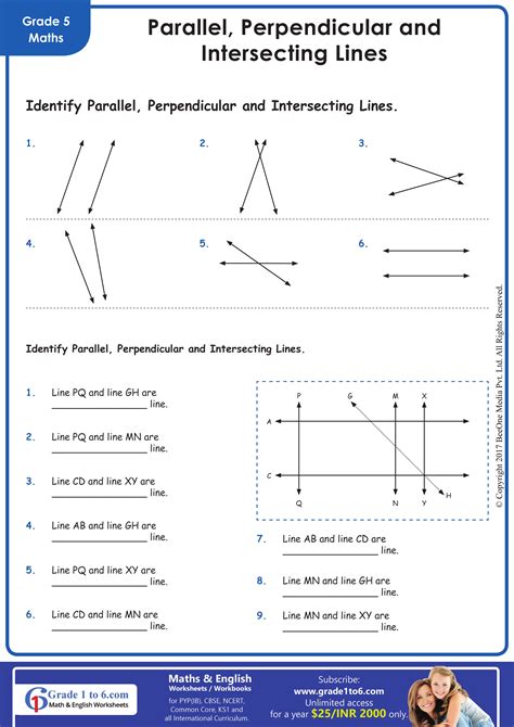 Parallel and Perpendicular Lines Worksheet: A Comprehensive Guide to Geometric Relationships