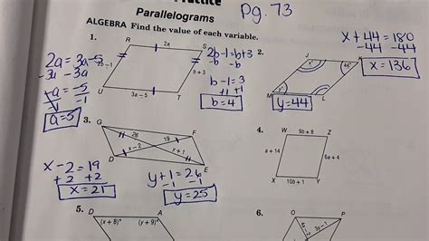 Parallelogram Test Answers Id 2 Doc