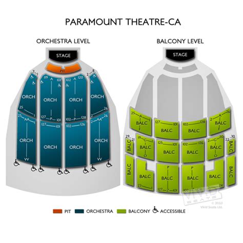 Paramount Theater Oakland Seating Chart