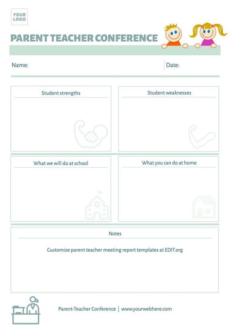 Parent Teacher Conference Form Template