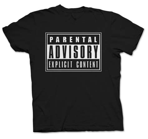 Parental Advisory Explicit Content Shirt: A Symbol of Rebellion and Expression